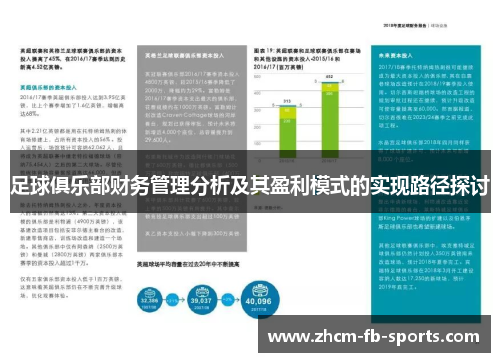 足球俱乐部财务管理分析及其盈利模式的实现路径探讨